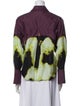 Jonathan Simkhai Printed Long Sleeve Button-Up Top