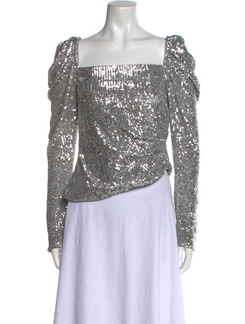 Jonathan Simkhai Square Neckline Long Sleeve Top