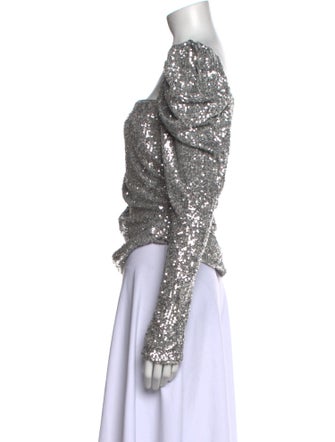 Jonathan Simkhai Square Neckline Long Sleeve Top