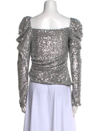 Jonathan Simkhai Square Neckline Long Sleeve Top