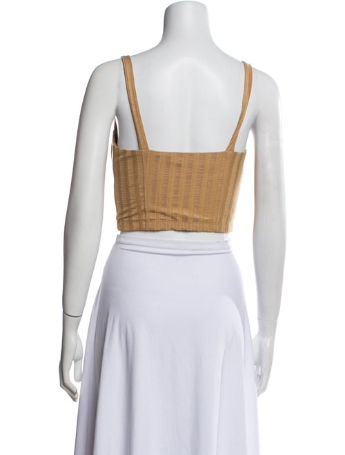 Jonathan Simkhai Square Neckline Sleeveless Crop Top