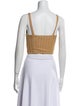 Jonathan Simkhai Square Neckline Sleeveless Crop Top