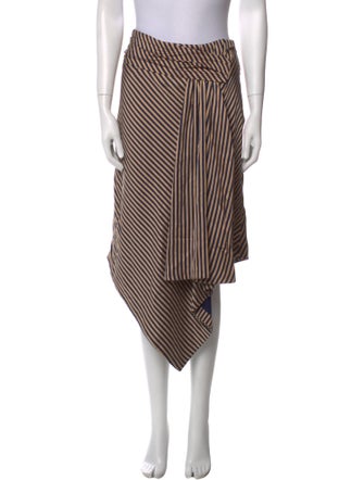 Jonathan Simkhai Striped Knee-Length Skirt