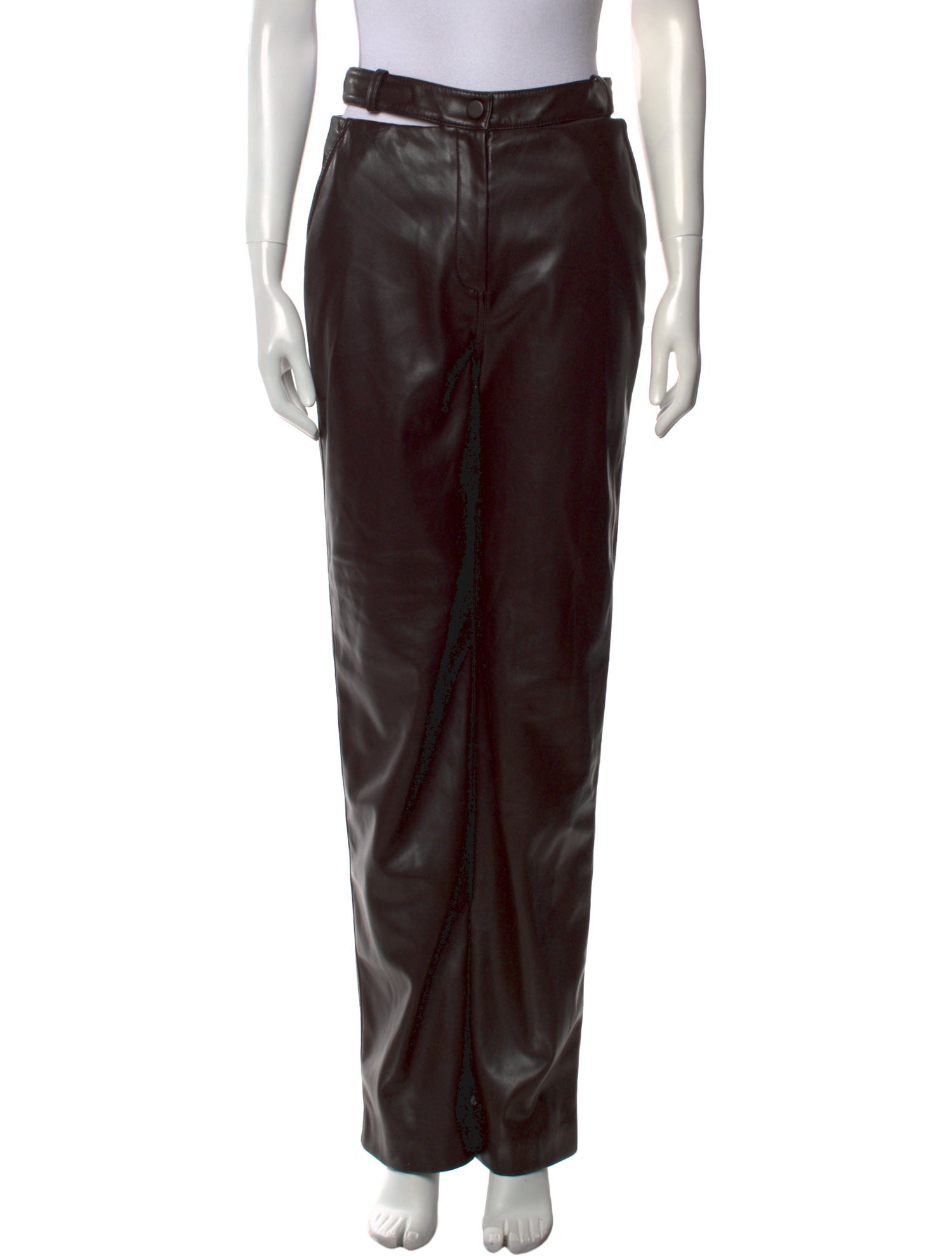 Jonathan Simkhai Faux Leather Straight Leg Pants