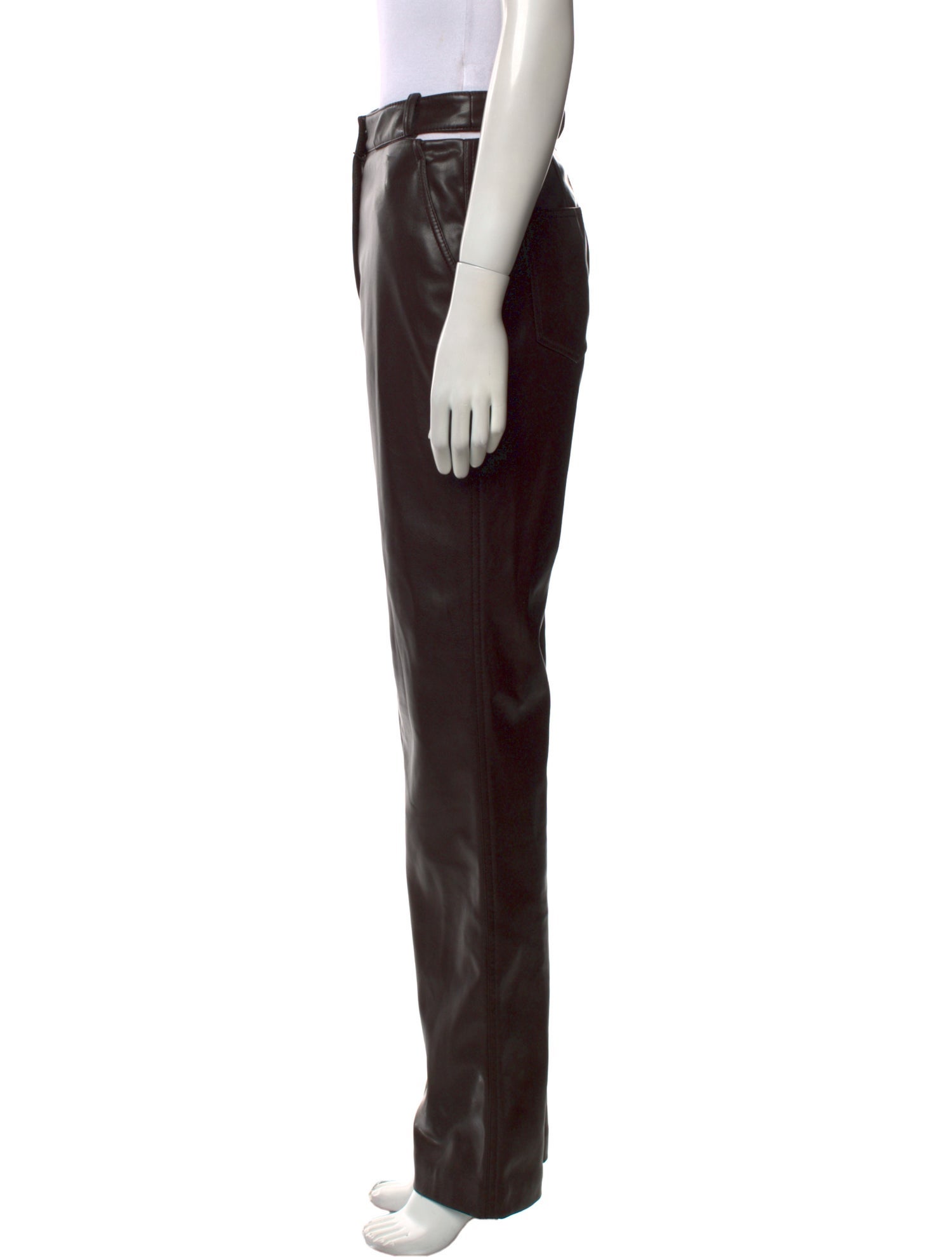 Jonathan Simkhai Faux Leather Straight Leg Pants