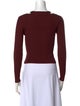 Jonathan Simkhai Square Neckline Long Sleeve Crop Top