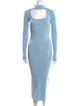 Jonathan Simkhai Mock Neck Long Dress