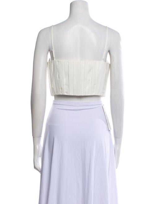 Jonathan Simkhai Square Neckline Sleeveless Crop Top