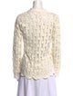 Jonathan Simkhai Lace Pattern Long Sleeve Blouse