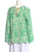 Jonathan Simkhai Printed Scoop Neck Blouse
