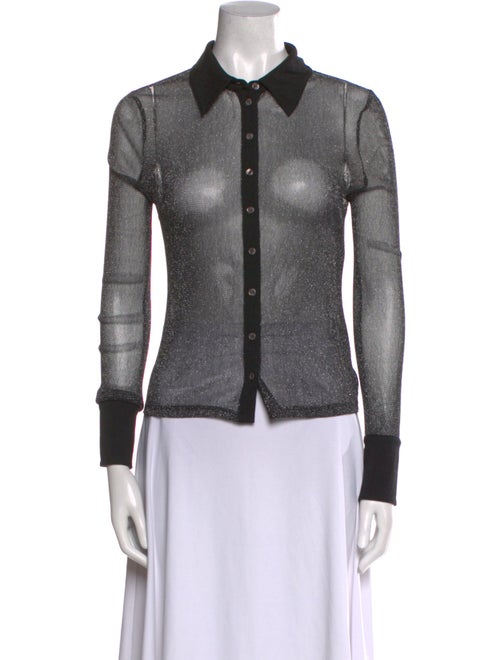 Jonathan Simkhai Long Sleeve Button-Up Top