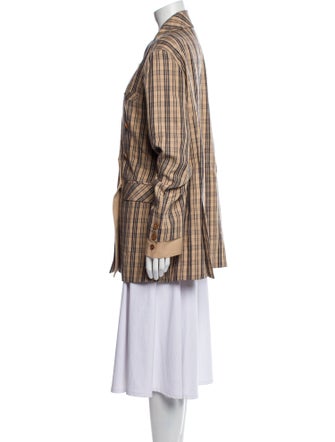 Jonathan Simkhai Plaid Print Blazer