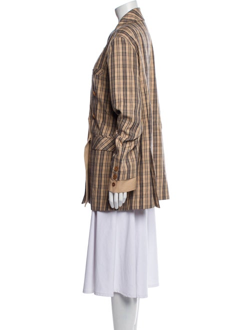 Jonathan Simkhai Plaid Print Blazer