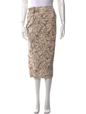 Jonathan Simkhai Printed Midi Length Skirt