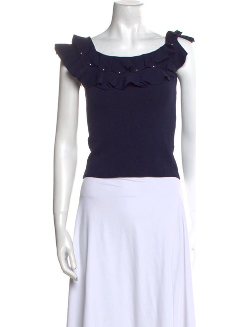 Jonathan Simkhai Scoop Neck Short Sleeve Crop Top