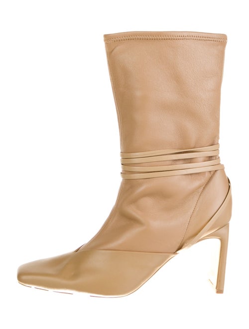 Jonathan Simkhai Leather Colorblock Pattern Boots