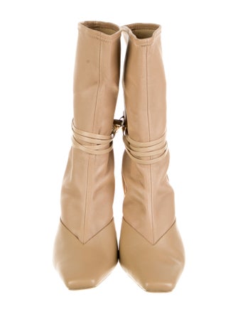 Jonathan Simkhai Leather Colorblock Pattern Boots