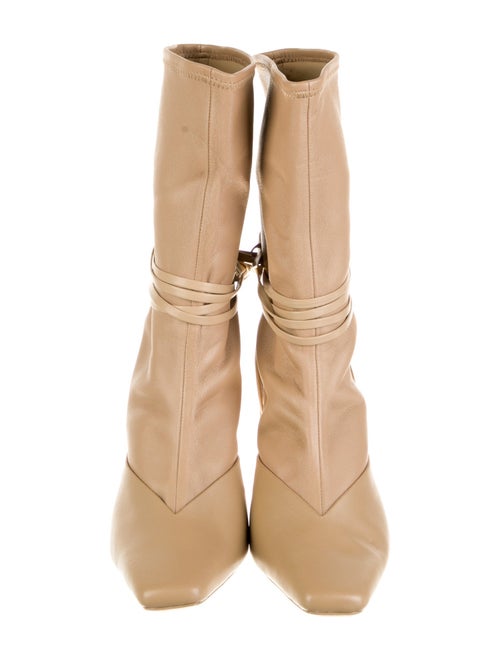 Jonathan Simkhai Leather Colorblock Pattern Boots