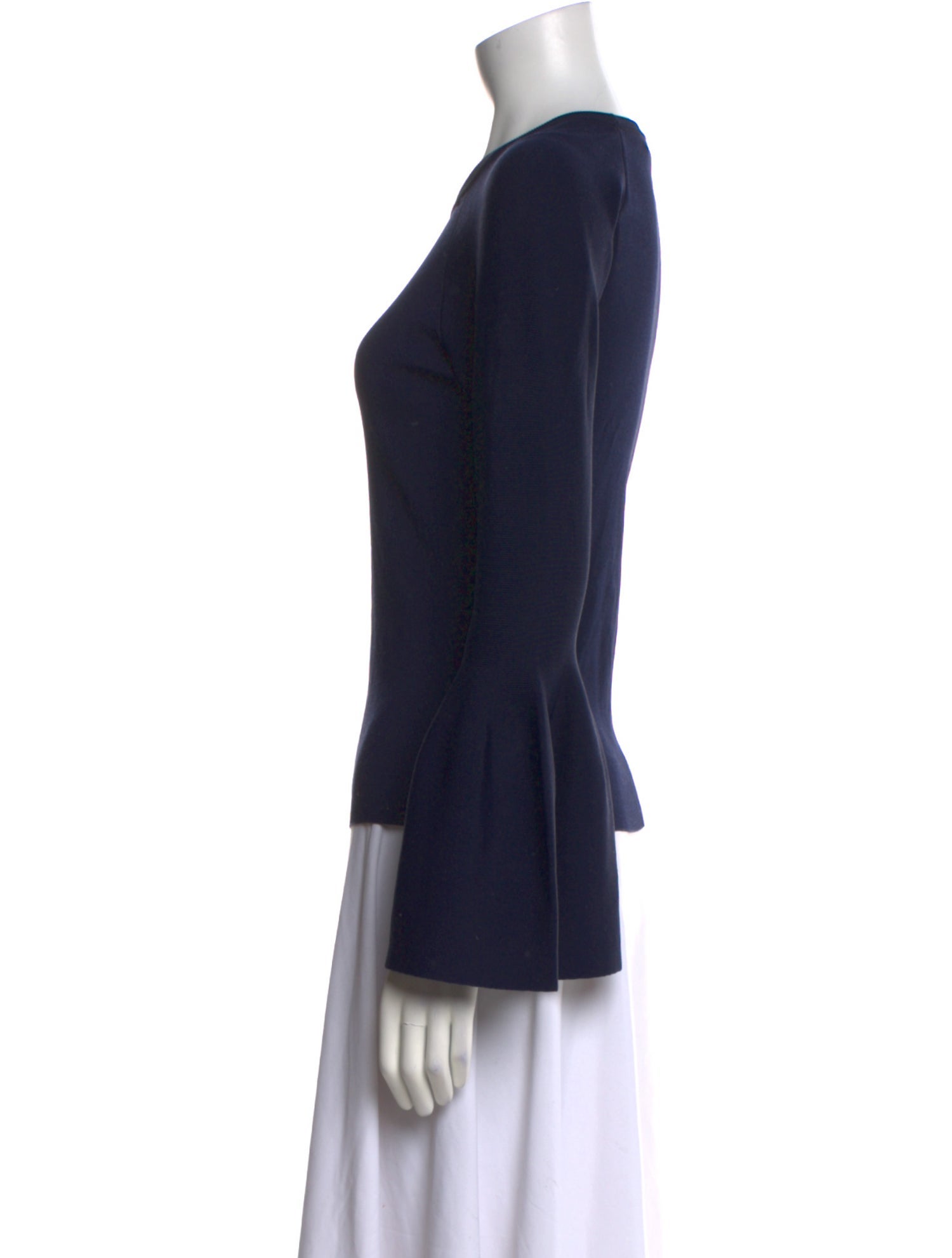 Jonathan Simkhai Crew Neck Long Sleeve Top