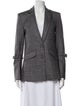 Jonathan Simkhai Wool Plaid Print Blazer
