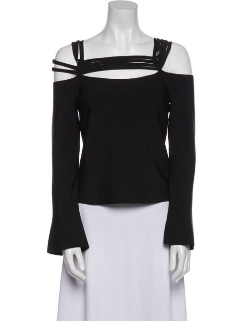 Jonathan Simkhai Square Neckline Long Sleeve Crop Top
