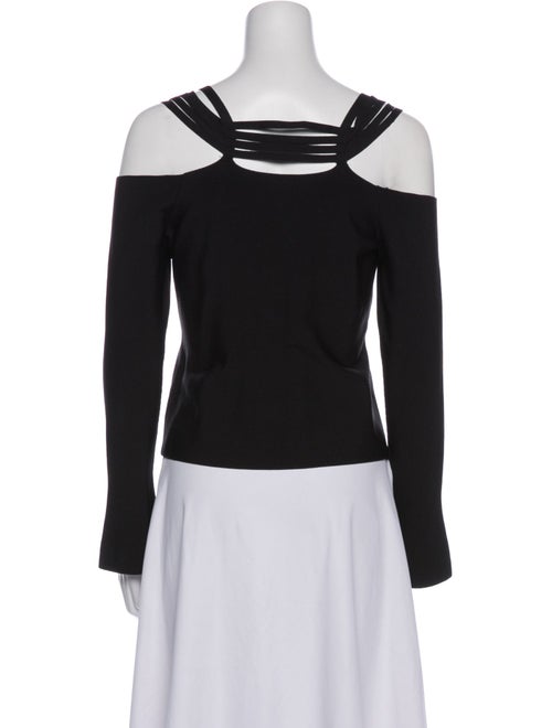 Jonathan Simkhai Square Neckline Long Sleeve Crop Top