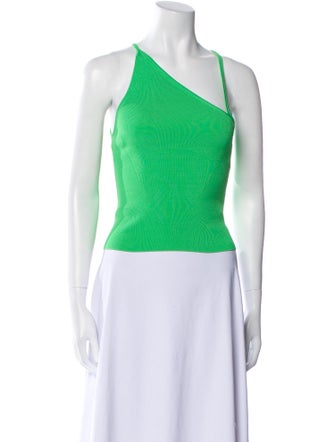 Jonathan Simkhai One-Shoulder Sleeveless Crop Top