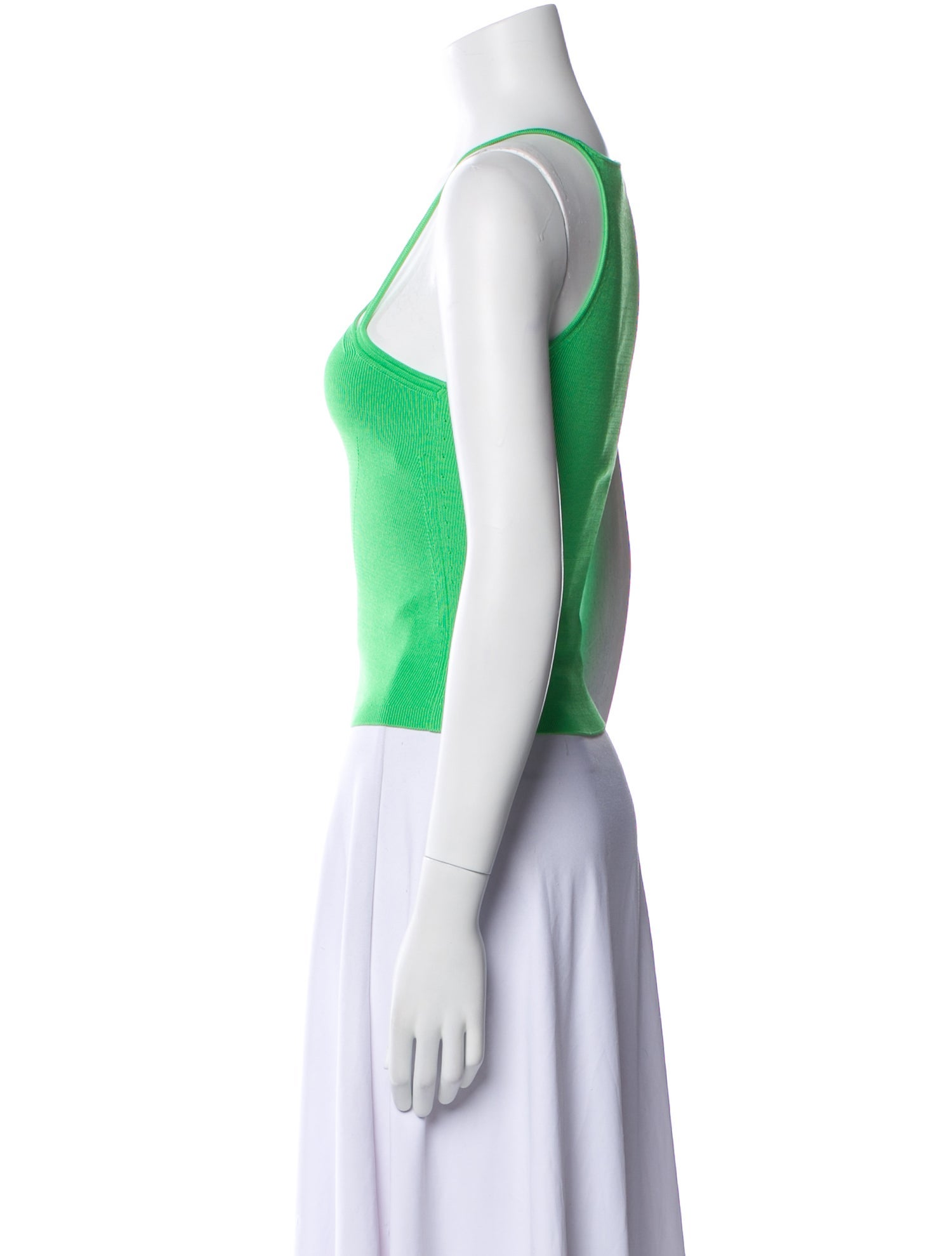 Jonathan Simkhai One-Shoulder Sleeveless Crop Top