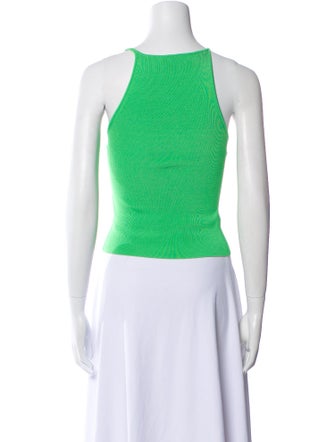 Jonathan Simkhai One-Shoulder Sleeveless Crop Top