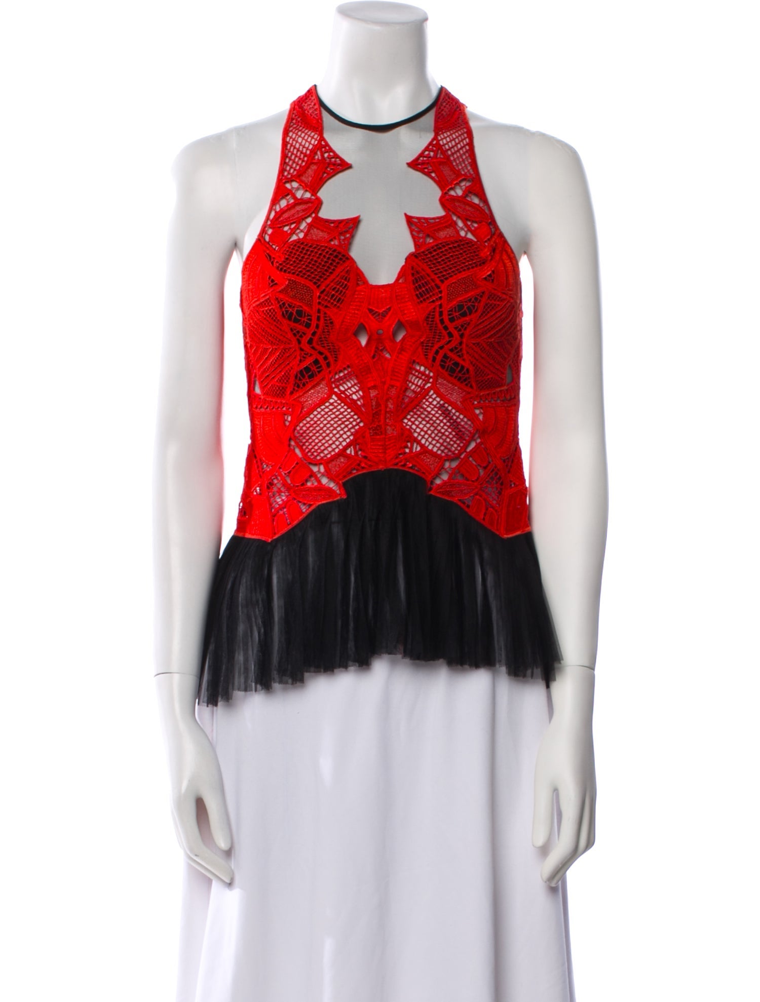 Jonathan Simkhai Printed Halterneck Crop Top