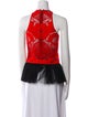 Jonathan Simkhai Printed Halterneck Crop Top