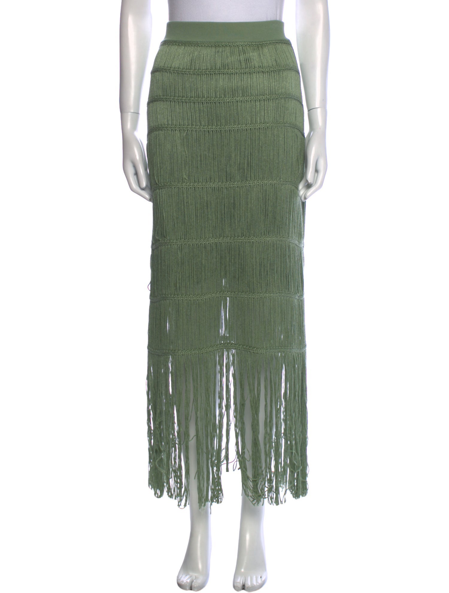 Jonathan Simkhai Striped Midi Length Skirt