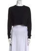 Jonathan Simkhai Crew Neck Long Sleeve Crop Top