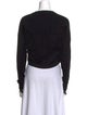 Jonathan Simkhai Crew Neck Long Sleeve Crop Top