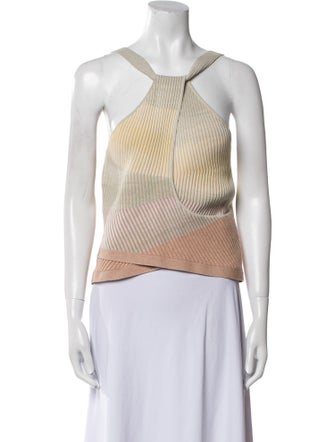 Jonathan Simkhai Striped One-Shoulder Crop Top