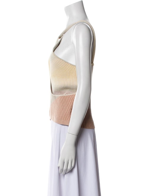 Jonathan Simkhai Striped One-Shoulder Crop Top