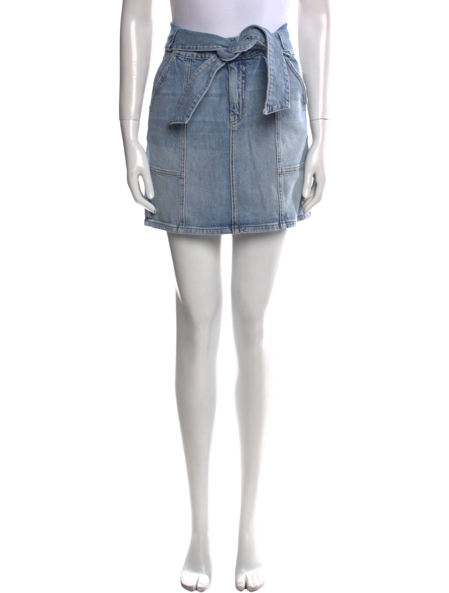 Jonathan Simkhai Distressed Accents Mini Skirt