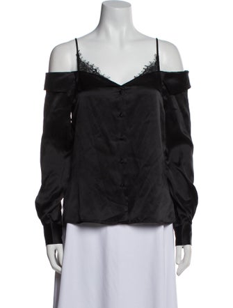 Jonathan Simkhai Silk V-Neck Blouse