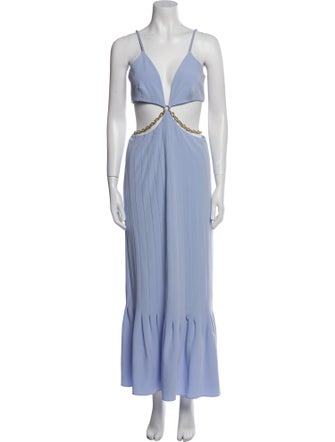 Jonathan Simkhai V-Neck Long Dress