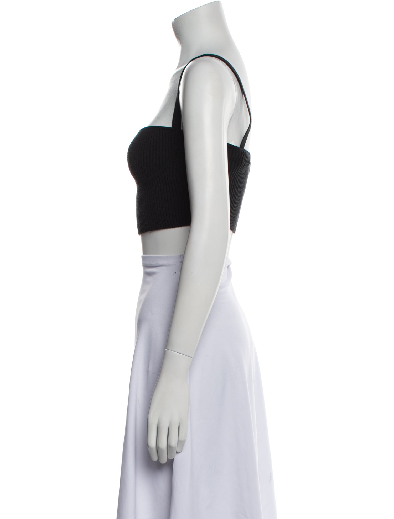 Jonathan Simkhai Square Neckline Sleeveless Crop Top