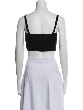 Jonathan Simkhai Square Neckline Sleeveless Crop Top
