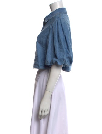 Jonathan Simkhai Short Sleeve Crop Top