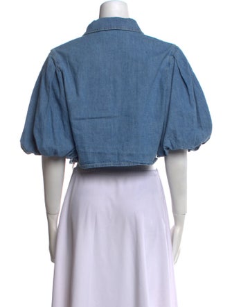 Jonathan Simkhai Short Sleeve Crop Top