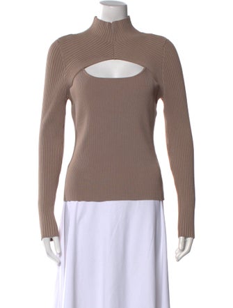 Jonathan Simkhai Turtleneck Long Sleeve Top