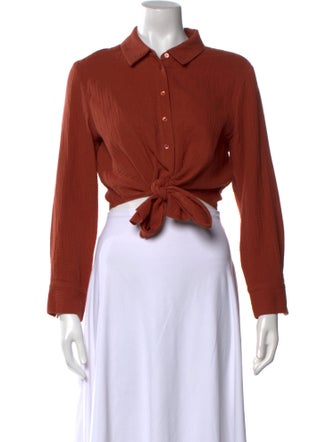 Jonathan Simkhai Long Sleeve Crop Top