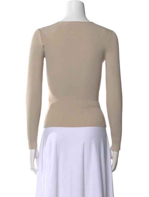 Jonathan Simkhai V-Neck Long Sleeve Top