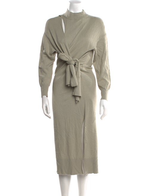 Jonathan Simkhai Mock Neck Midi Length Dress