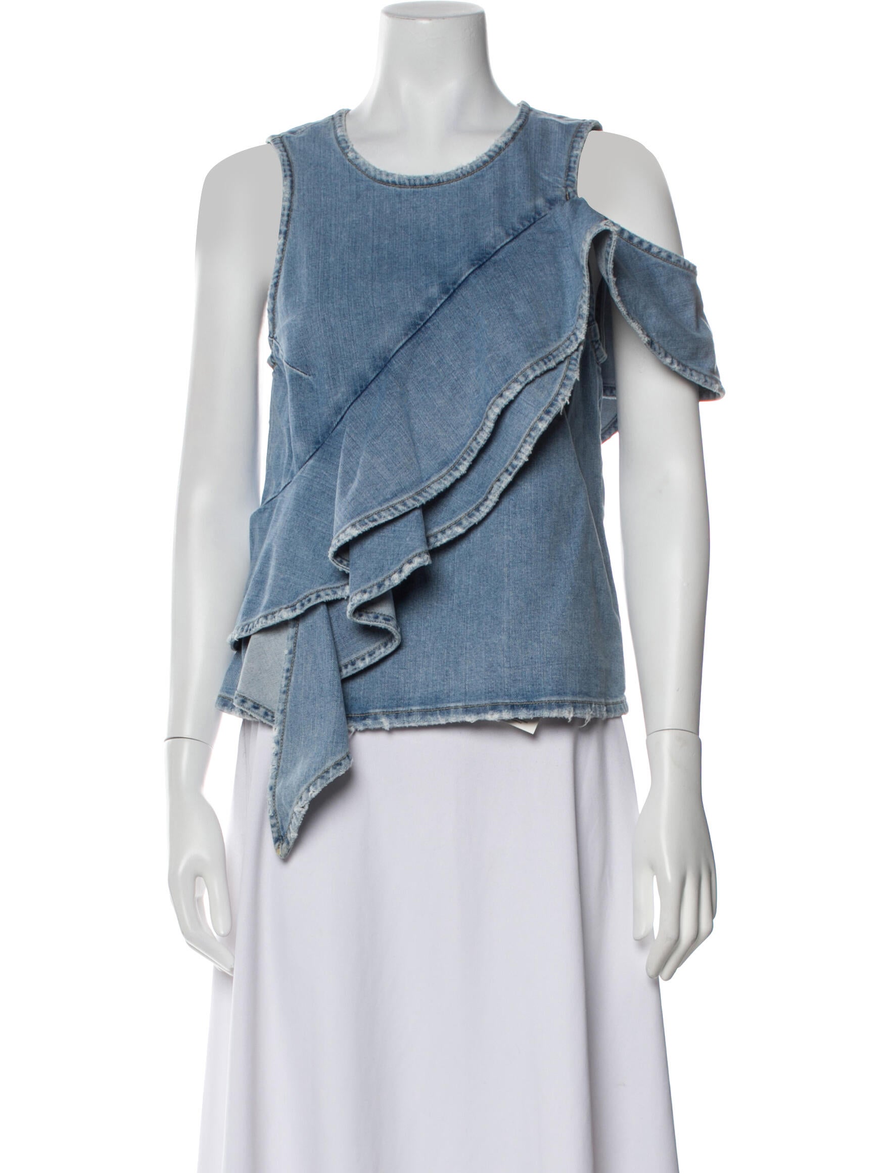 Jonathan Simkhai Scoop Neck Short Sleeve Top