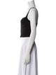 Jonathan Simkhai Square Neckline Sleeveless Crop Top
