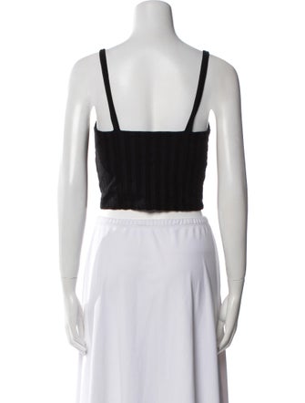 Jonathan Simkhai Square Neckline Sleeveless Crop Top